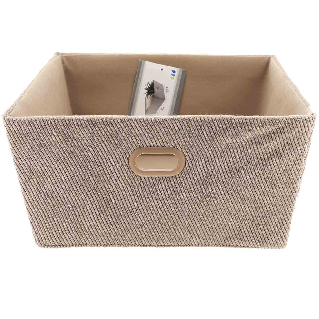 Coș Depozitare Din Catifea L32,5xP40xH15 cm - Taupe