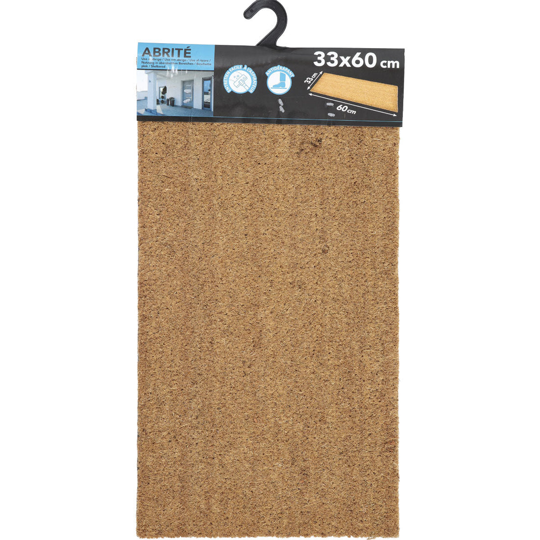 Preș Intrare Exterior Adăpostit Plain 33X60CM Coco - Natural