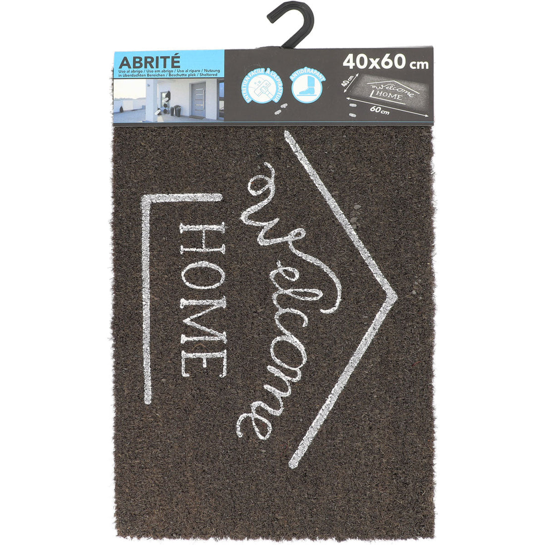 Preș de Intrare Exterior Adăpostit Welcome Home 40X60CM Coco - Gri