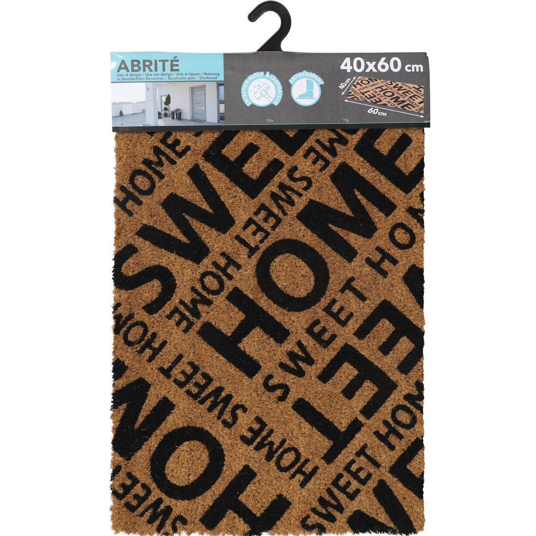 Preș Intrare Exterior  Adăpostit Home Sweet Home 40X60CM Coco/Pvc