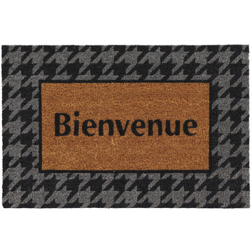 Preș Intrare Exterior Adăpostit Plain 40X60CM Coco/Pvc - Bienvenue