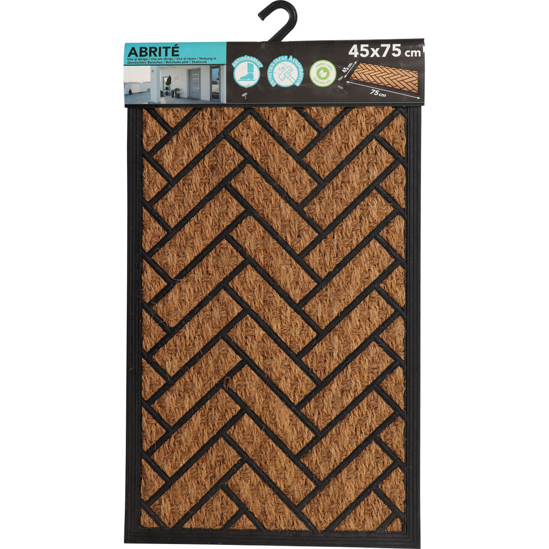 Preș Intrare Exterior Adăpostit Eloi 45X75CM Coco/Cauciuc - Parquet