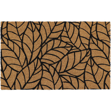 Preș Intrare Exterior Adăpostit Jungle Noir 45X75CM Coco/Pvc