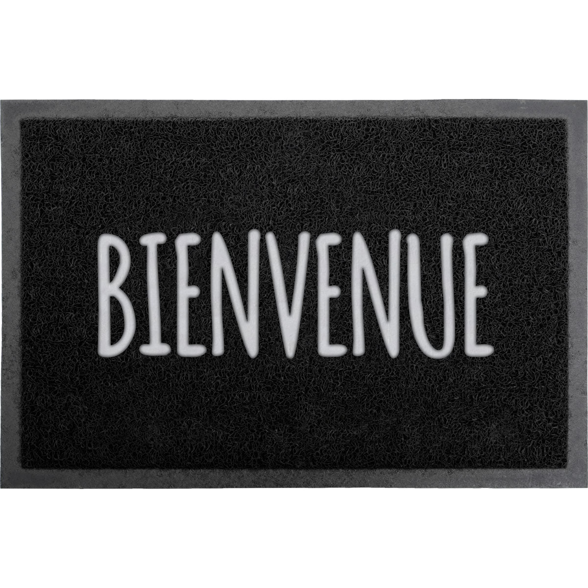 Preș de Intrare Exterior Spaghetti 40X60CM PVC NEGRU - Bienvenue