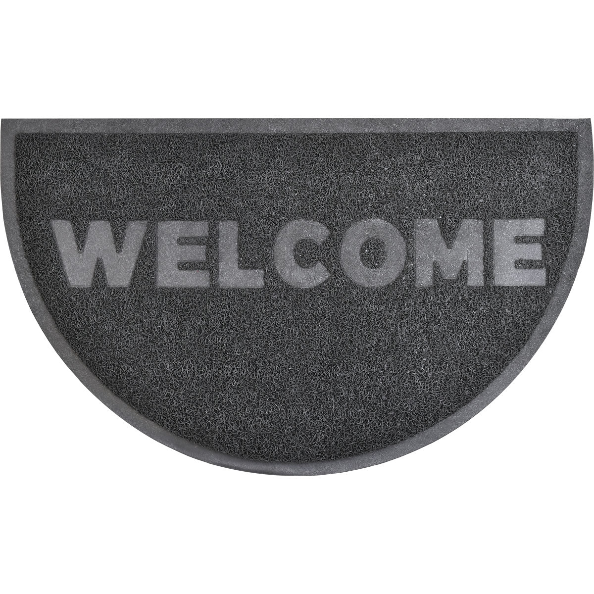 Preș de Intrare Exterior Welcome Half-Moon 45X75CM Pvc - Negru