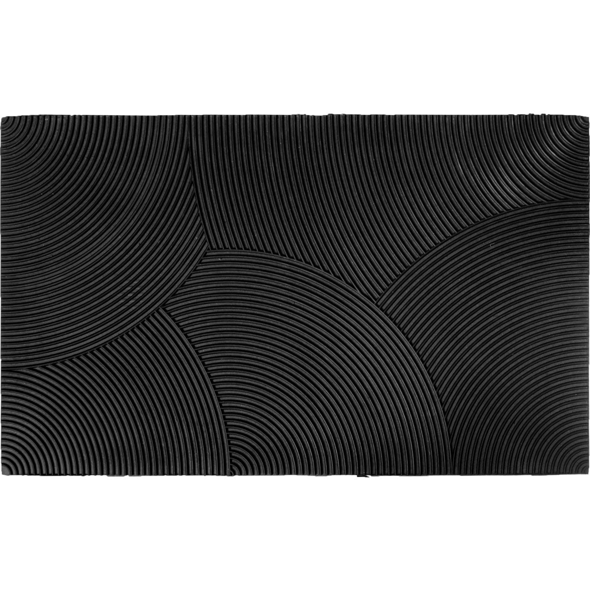 Preș de Intrare Exterior Reversible 45X75CM Cauciuc - Negru