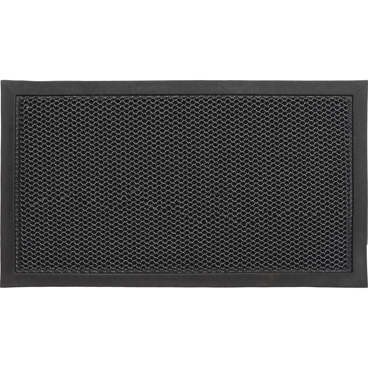 Preș Intrare Exterior 3D Grille  43X76CM Poliester/Tpe - Gri Negru