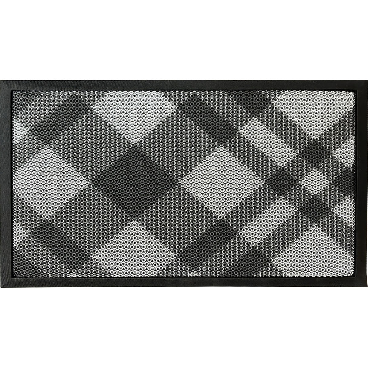 Preș Intrare Exterior 3D Grille 43X76CM Poliester/Tpe - Losange