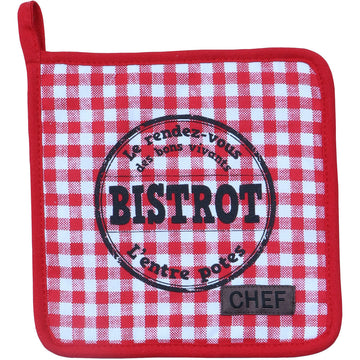 Suport pentru oale chef 20x20cm bumbac - Bistrot