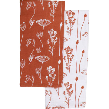 Set de 2 prosoape de bucătărie Capucine 50x70cm bumbac - Orange