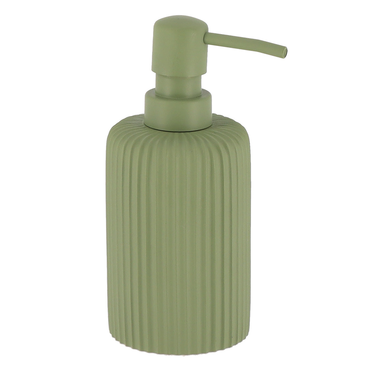 Dispenser Săpun din Polirășină cu Dungi 230 ml - Khaki