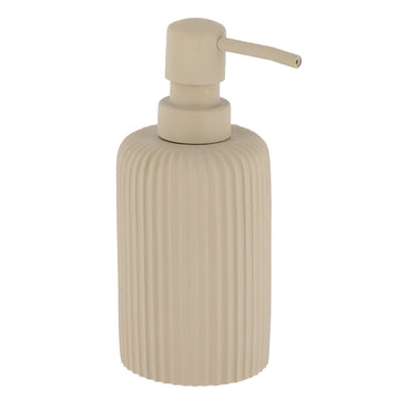 Dispenser Săpun din Polirășină cu Dungi 230 ml - Taupe