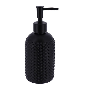 Dispenser pentru Săpun din Sticlă 410 ml - Negru