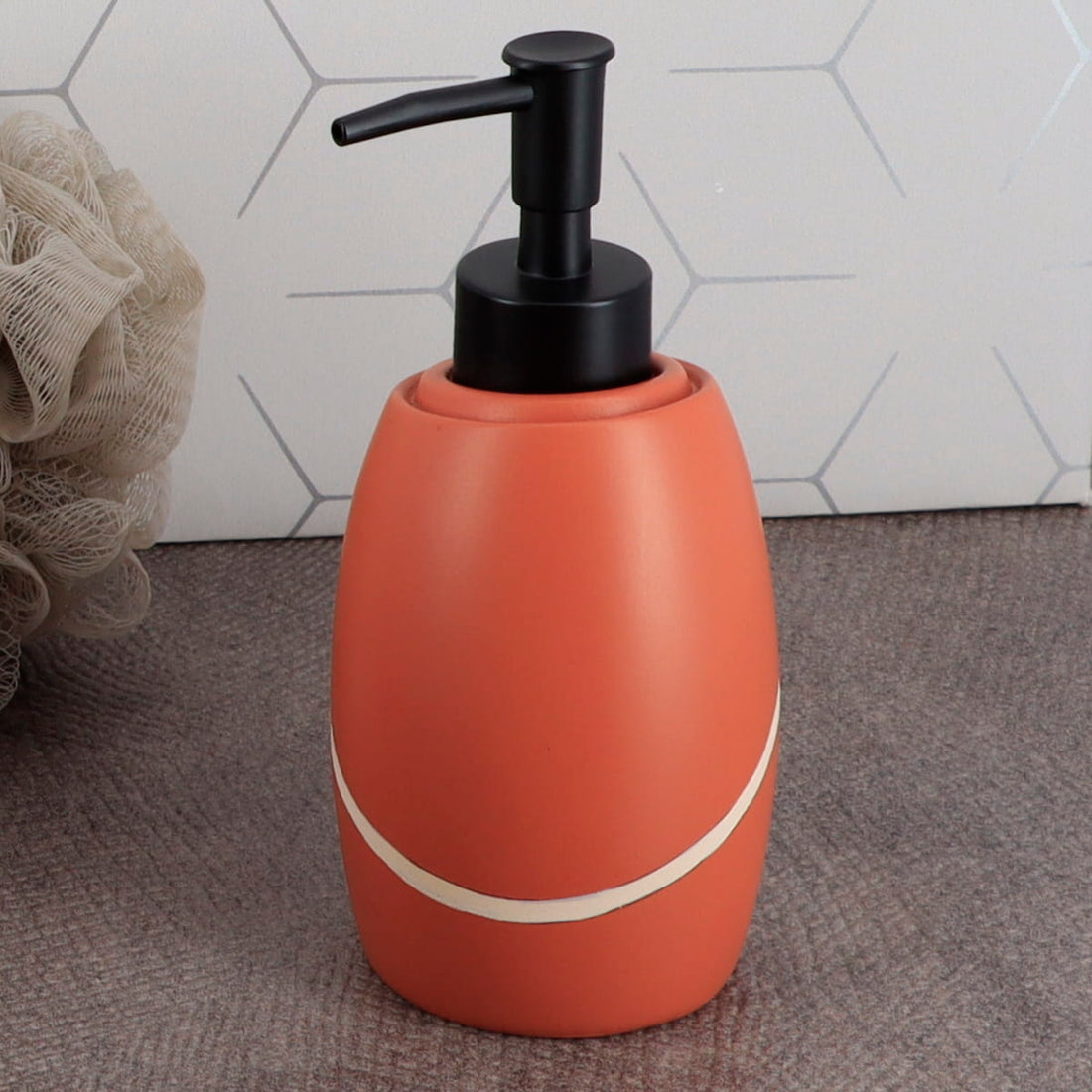 Dispenser pentru Săpun din Polirășină 240 ml - Terracotta