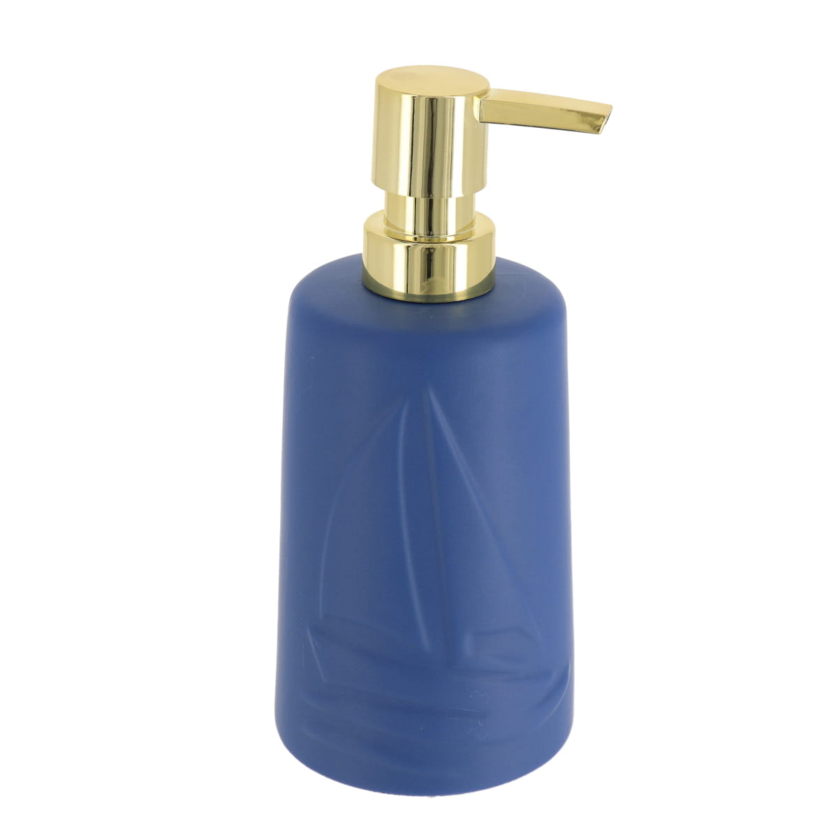 Dispenser pentru Săpun din Ceramică Decor cu Tematică Nautică 430 ml - Navy Blue