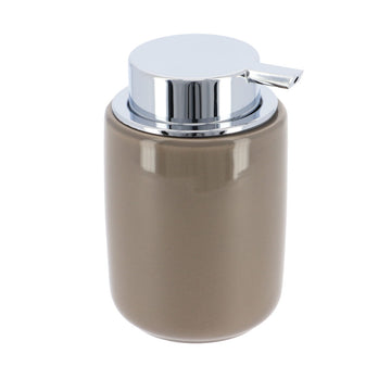 Dispenser Săpun Rotund cu Pompă 235 ml - Taupe