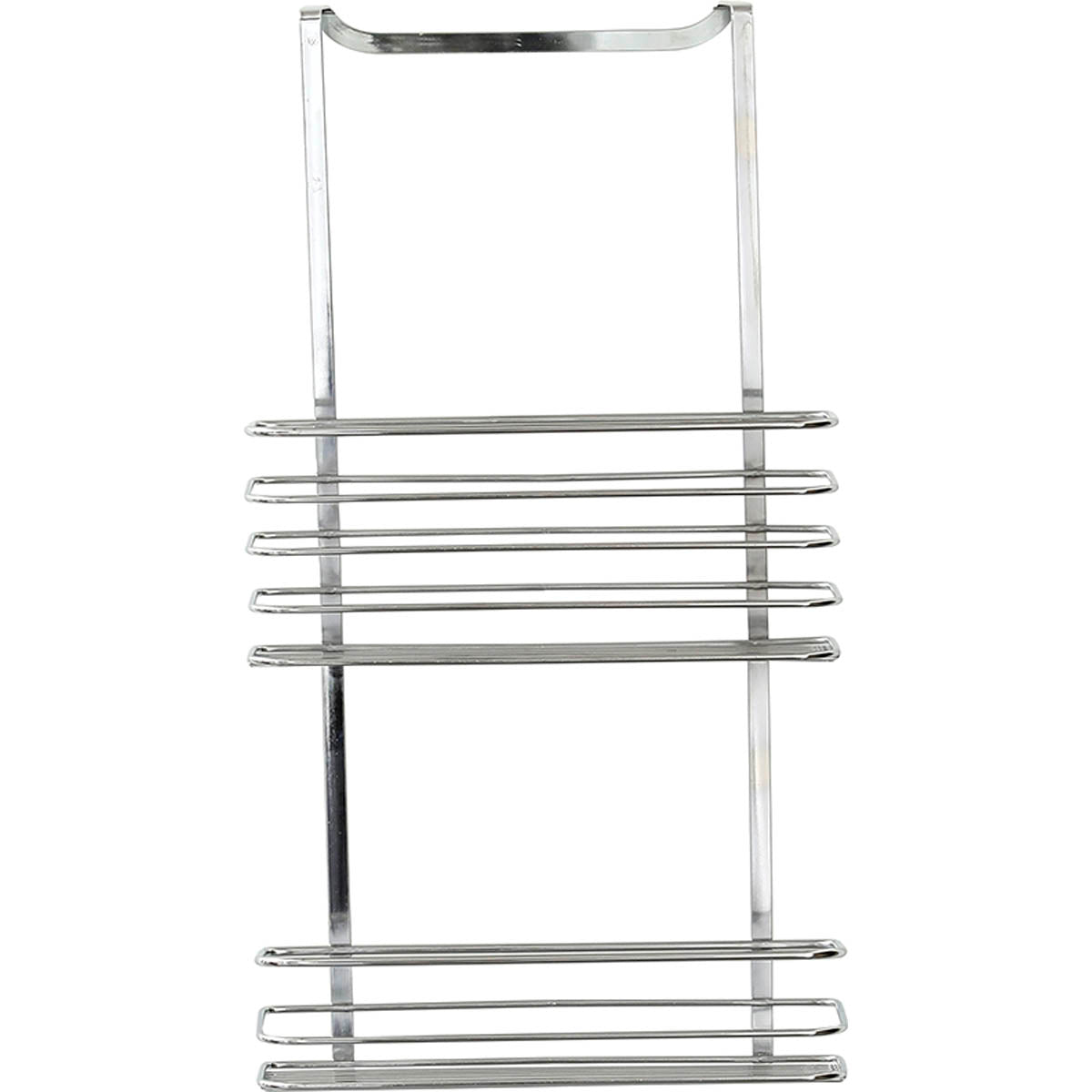 Organizator duș oțel inoxidabil, montare pe paravan, 2 coșuri - Chrome