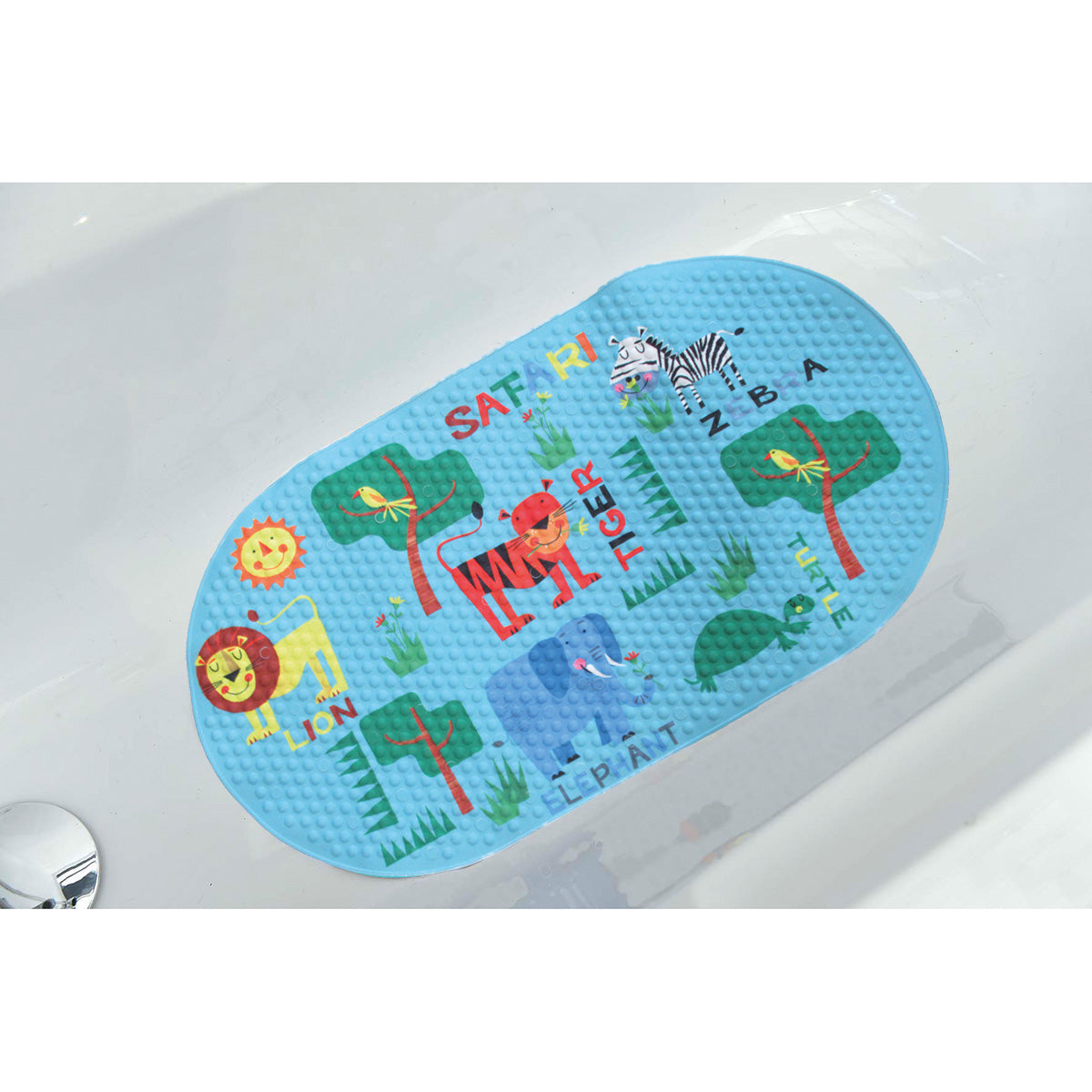 Covoraș De Baie Imprimat Din PVC/Poliester - Safari 69x39 cm - Childish