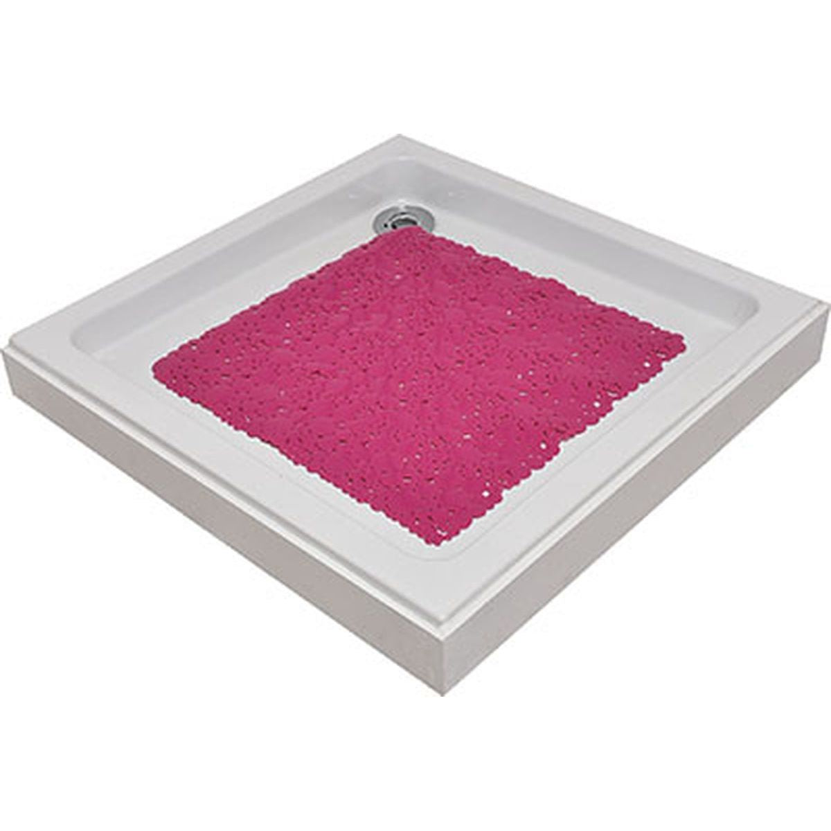 Covoraș de Baie din PVC 50x50 cm cu Bule - Fuchsia