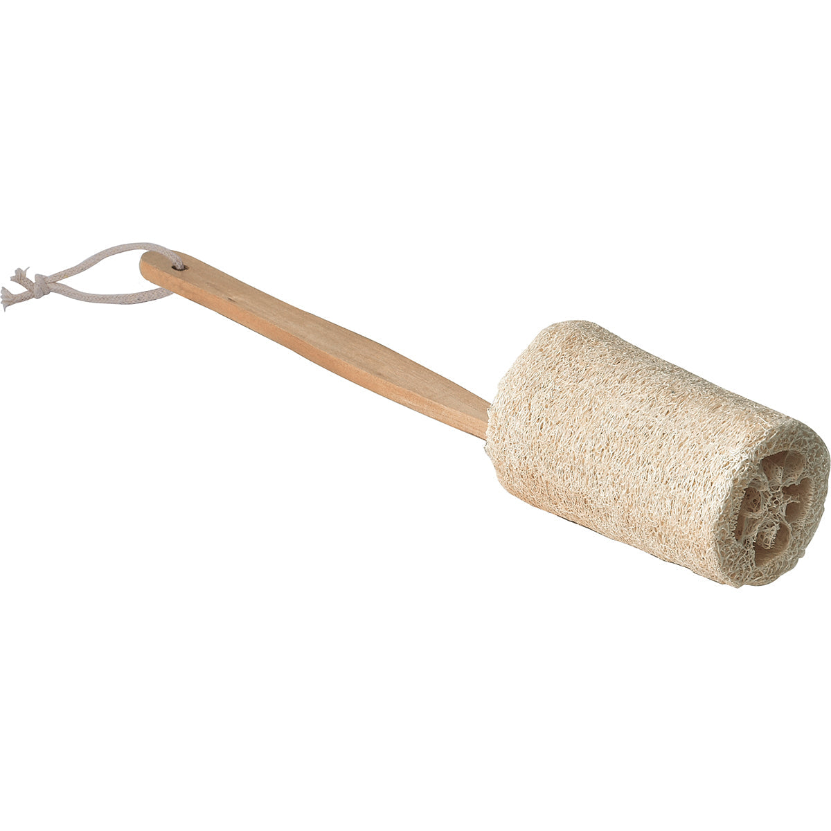 Perie Exfoliantă pentru Corp din Loofah cu Mâner din Lemn - Natural