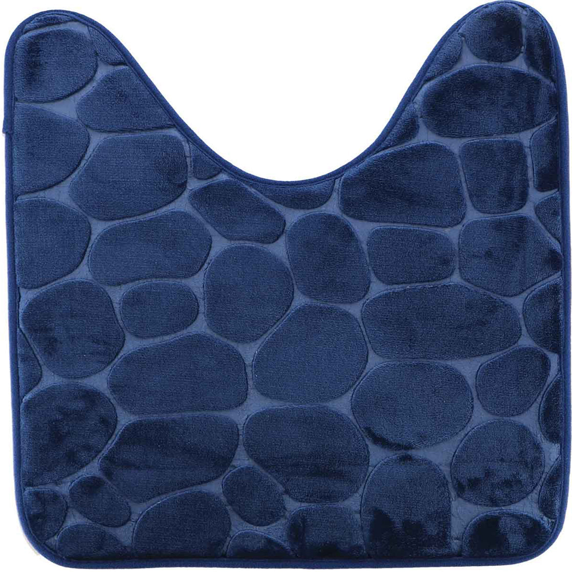 Covoraș de Toaletă din Microfibră cu Spumă de Memorie 45x50 CM - Navy Blue