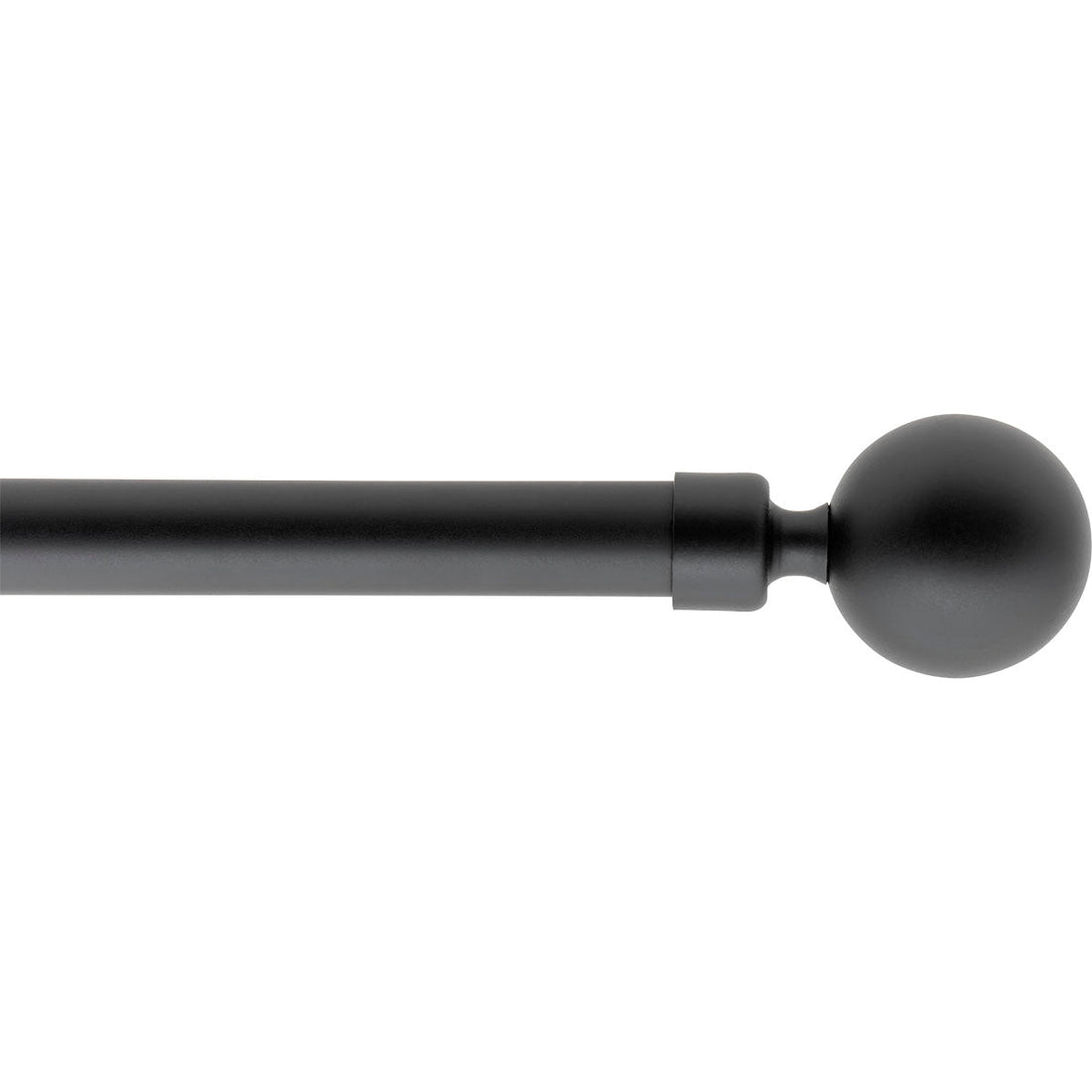 Set Galerie Extensibilă 120-210 CM Finial Stael Φ19MM - Negru Mat