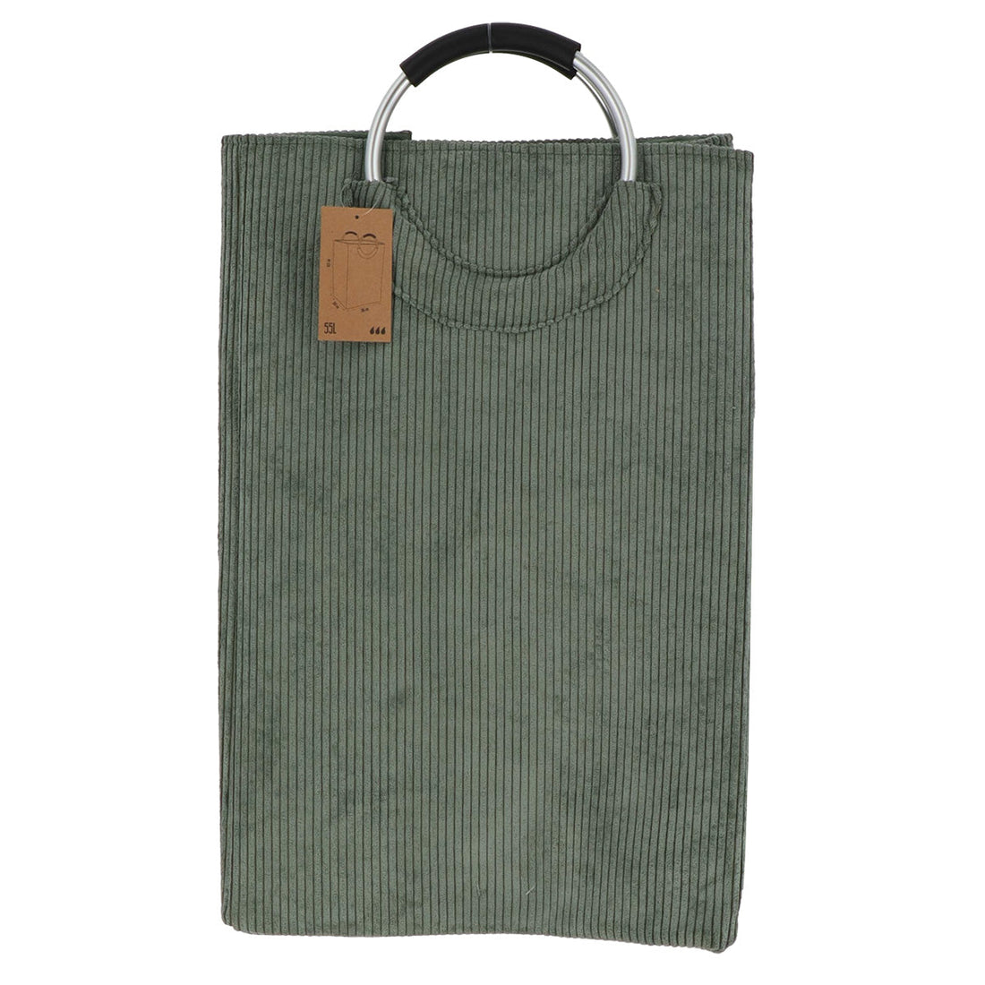 Coș Pliabil Pentru Rufe din Corduroy 55L - Khaki