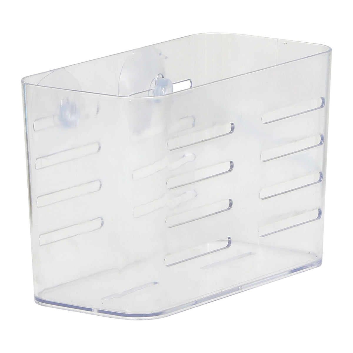 Organizator Rectangular Mare din PS cu Ventuze - Transparent