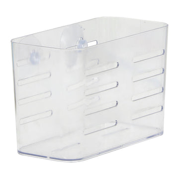 Organizator Rectangular Mare din PS cu Ventuze - Transparent