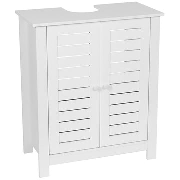 Cabinet De Chiuvetă Din MDF Cu 2 Uși + 1 Raft Interior - Santorin