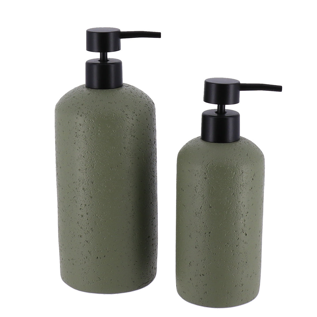 Dozator săpun polirasină efect piatră 800 ml - Khaki