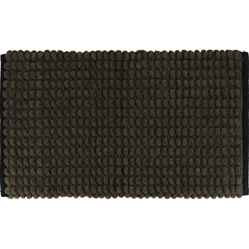 Covoraș Bicolor din Bumbac 45x75 CM - Khaki/Negru